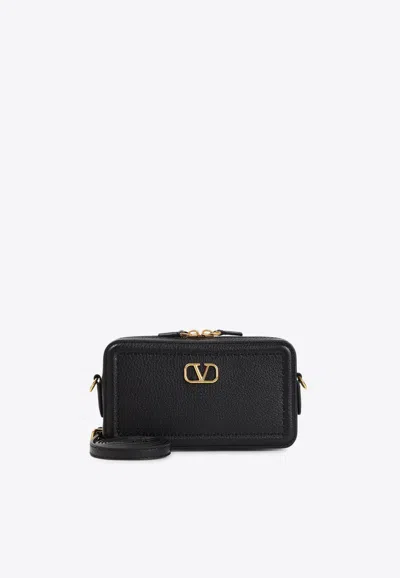 Valentino Garavani Mini Vlogo Camera Bag In Black