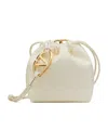 Valentino Mini Vlogo Pouf Bucket Bag In Nude