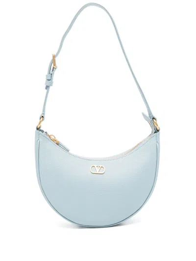 Valentino Garavani Mini Vlogo Shoulder Bag In Blue