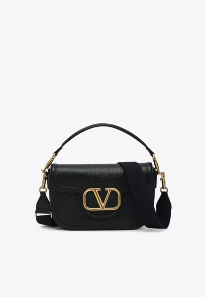 Valentino Garavani Mini Vlogo Shoulder Bag In Black