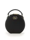 Valentino Garavani Vlogo Signature Leather Mini Bag In Black
