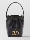 Valentino Garavani Mini Vlogo Signature Bucket Bag In Nappa Leather Woman Black Uni