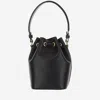 VALENTINO GARAVANI MINI VLOGO SIGNATURE BUCKET BAG IN NAPPA LEATHER