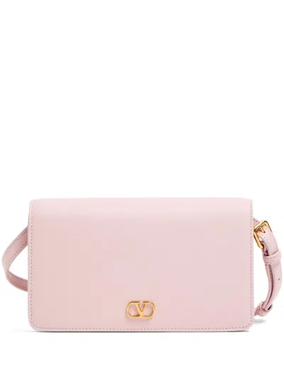 Valentino Garavani Mini Vlogo Signature Cross Body Bag In Pink