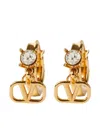 Valentino Vlogo Crystal-embellished Earrings