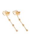 Valentino Mini Vlogo Signature Earrings In Gold
