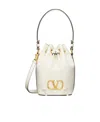 Valentino Garavani 'vlogo Signature' Mini Bucket Bag In White