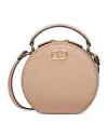 Valentino Mini Vlogo Signature Shoulder Bag In Beige