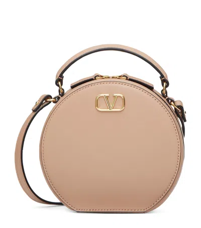 Valentino Garavani Mini Vlogo Signature Shoulder Bag In Beige