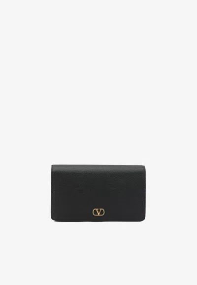 Valentino Garavani Mini Vlogo Signature Shoulder Bag In Black