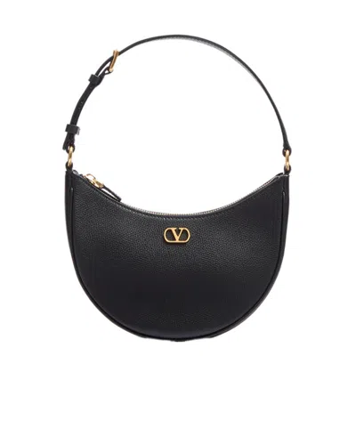 VALENTINO GARAVANI VALENTINO VLOGO SIGNATURE ZIP-UP HOBO BAG