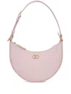 Valentino Vlogo Signature Mini Leather Hobo Bag In Pink