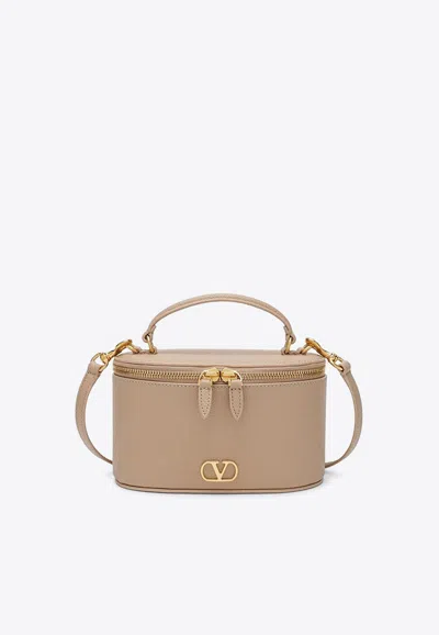Valentino Garavani Mini Vlogo Signature Vanity Bag In Pink