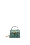 Valentino Mini Vsling Handbag In Ice Green/erinite