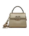 Valentino Mini Vsling Metallic Handbag In Brown