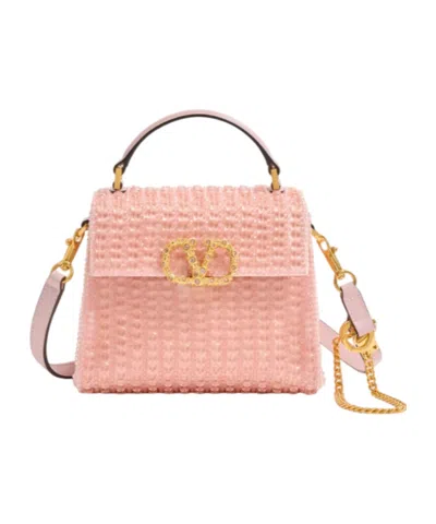 Valentino Garavani Mini Vsling Shoulder Bag In Pink