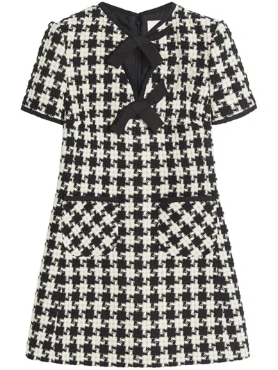 VALENTINO MINIABITO IN DAMIER LIGHT TWEED