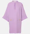 Valentino Light Purple Vlogo Mini Dress In Lila