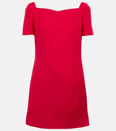 Valentino Minikleid Aus Crepe-couture In Rot