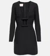 Valentino Minikleid Aus Wolle Und Seide In Schwarz