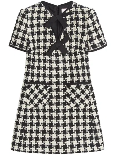 VALENTINO HOUNDSTOOTH MINI DRESS