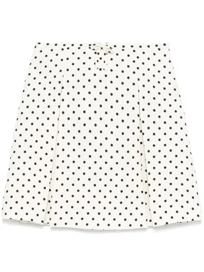 VALENTINO POLKA DOT-PRINT MINI SKIRT