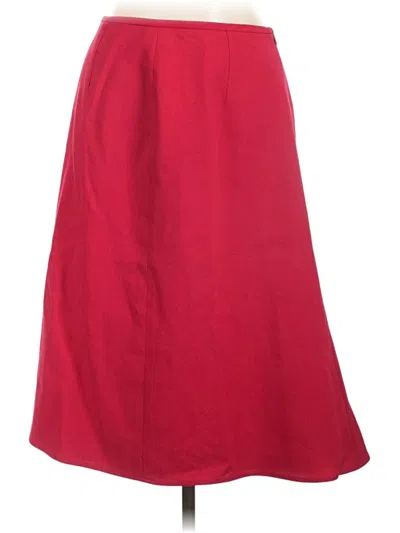 Pre-owned Valentino Miss V Casual Skirt In Red