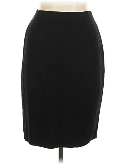 Pre-owned Valentino Miss V Formal Skirt In Black