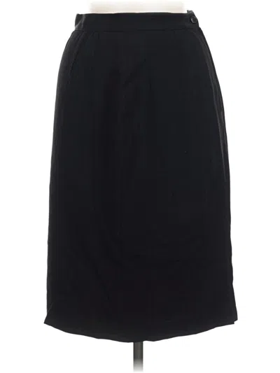 Pre-owned Valentino Miss V Formal Skirt In Blue