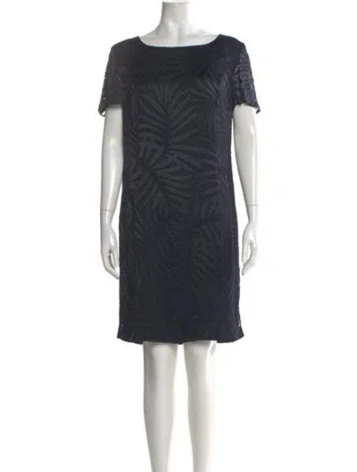 Pre-owned Valentino Miss V Knee-length Dress In Black