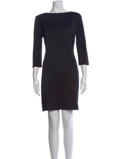 Pre-owned Valentino Miss V. Knee-length Dress In Black