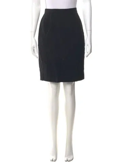 Pre-owned Valentino Miss V Knee-length Skirt In Black