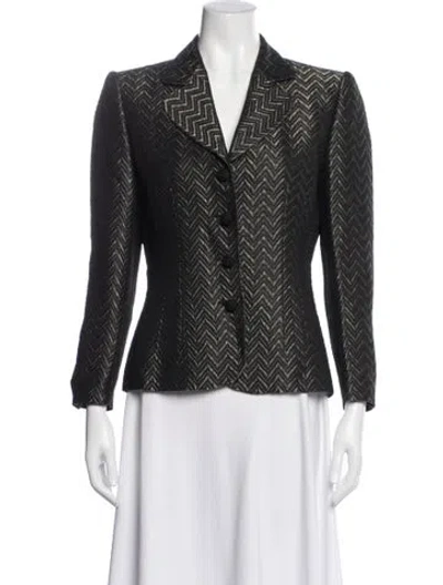 Pre-owned Valentino Miss V Wool Blazer In Multi