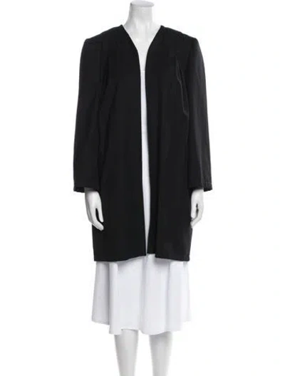 Pre-owned Valentino Miss V Wool Evening Jacket In Black