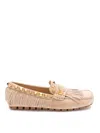 Valentino `vg Plaster Caster` Loafers In Camel