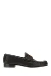 Valentino Vlogo Signature Loafer Lace-up Shoes Black In Black