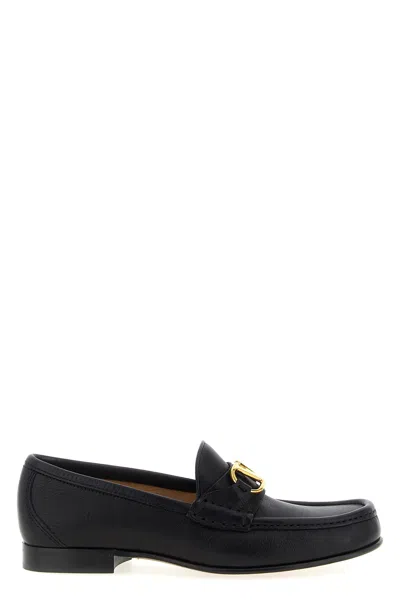Valentino Garavani Mocassino  Vlogo Signature In Black