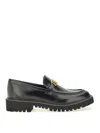Valentino Glossy Leather Vlogo Signature Loaf In Black