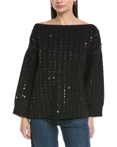Valentino Mohair & Wool-blend Sweater In Black