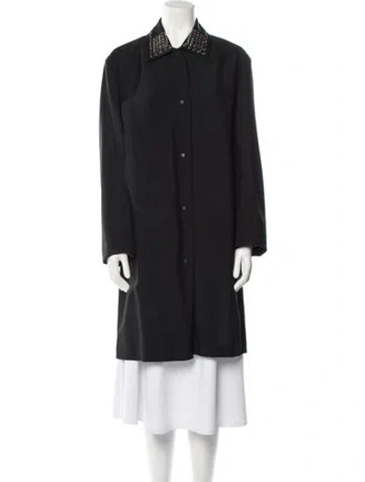 Pre-owned Valentino Mohair Coat In Gray