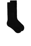 Valentino Mohair Socks In Nero
