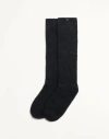 Valentino Mohair Socks Woman Black L/x In Black