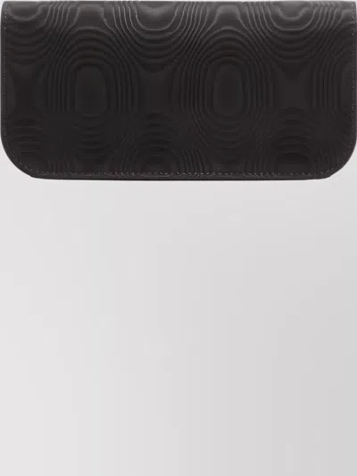 Valentino Garavani Moiré Fabric Clutch Chain Strap