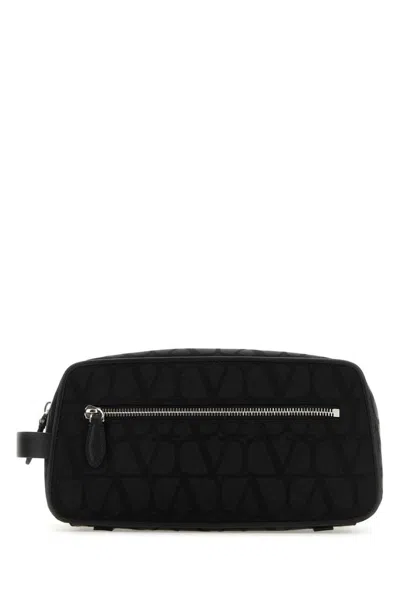 Valentino Garavani Valentino Monogram Jacquard Zip In Black