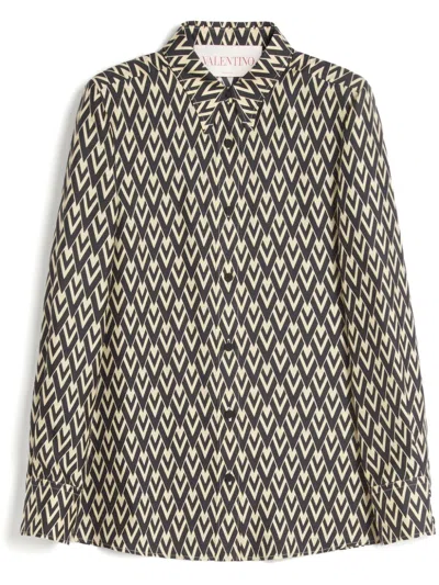 VALENTINO TOUTE LA V TWILL SHIRT