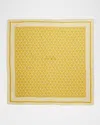 Valentino Garavani Toute La V Silk Square Scarf In Bvk Cream Giallo
