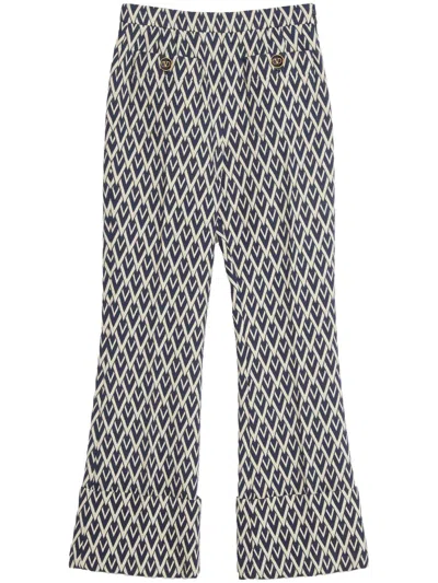 VALENTINO TOUTE LA V JACQUARD TROUSERS