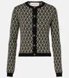 Valentino Virgin Wool Cardigan In Schwarz