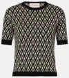 Valentino Garavani Toute La V Jacquard Virgin Wool Sweater In Black