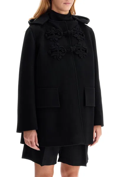 Valentino 'montgomery With Embroid In Black